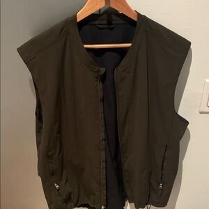 Lululemon Lab Technical Zip Vest – Olive – Minimalist Performance Layer (Rare)